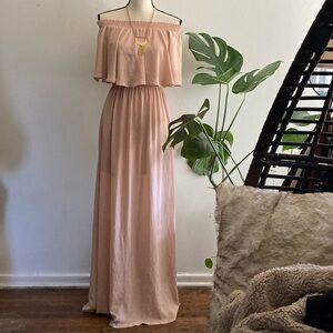 Show Me Your MuMu Hacienda Maxi Dress Pink pre owned
